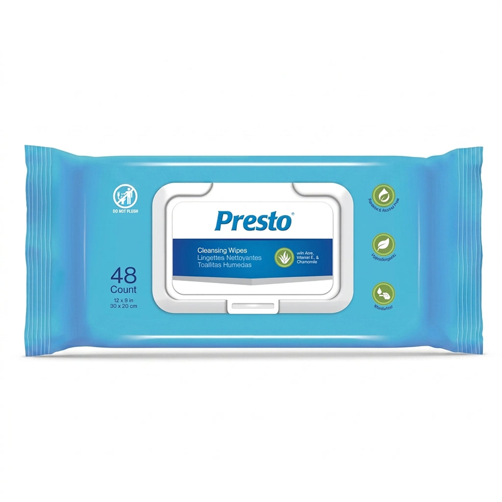 Drylock Technologies Presto Disposable Adult Washcloth 12"x 8"