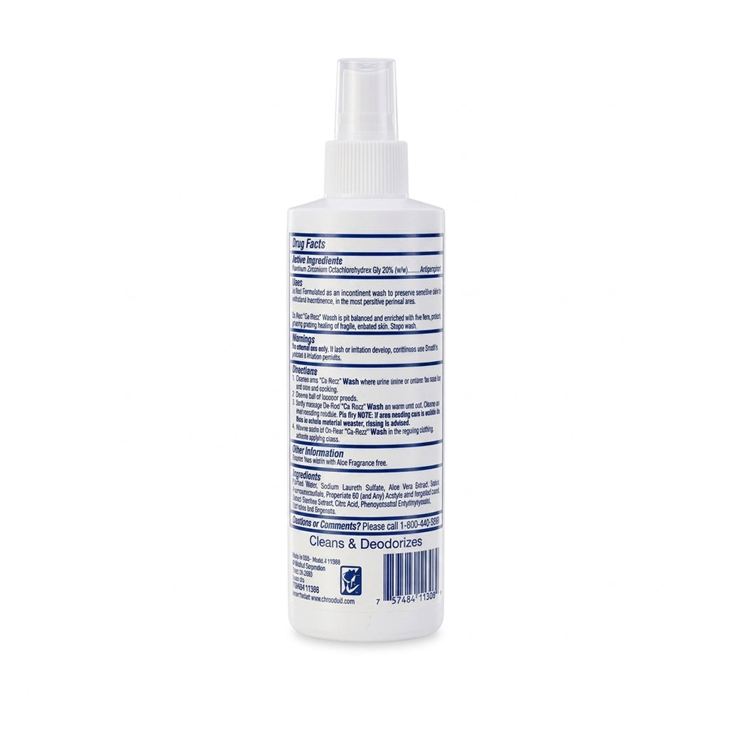 Ca-Rezz Incontinence Wash Antibacterial Original NoRisc Spray 8 OZ