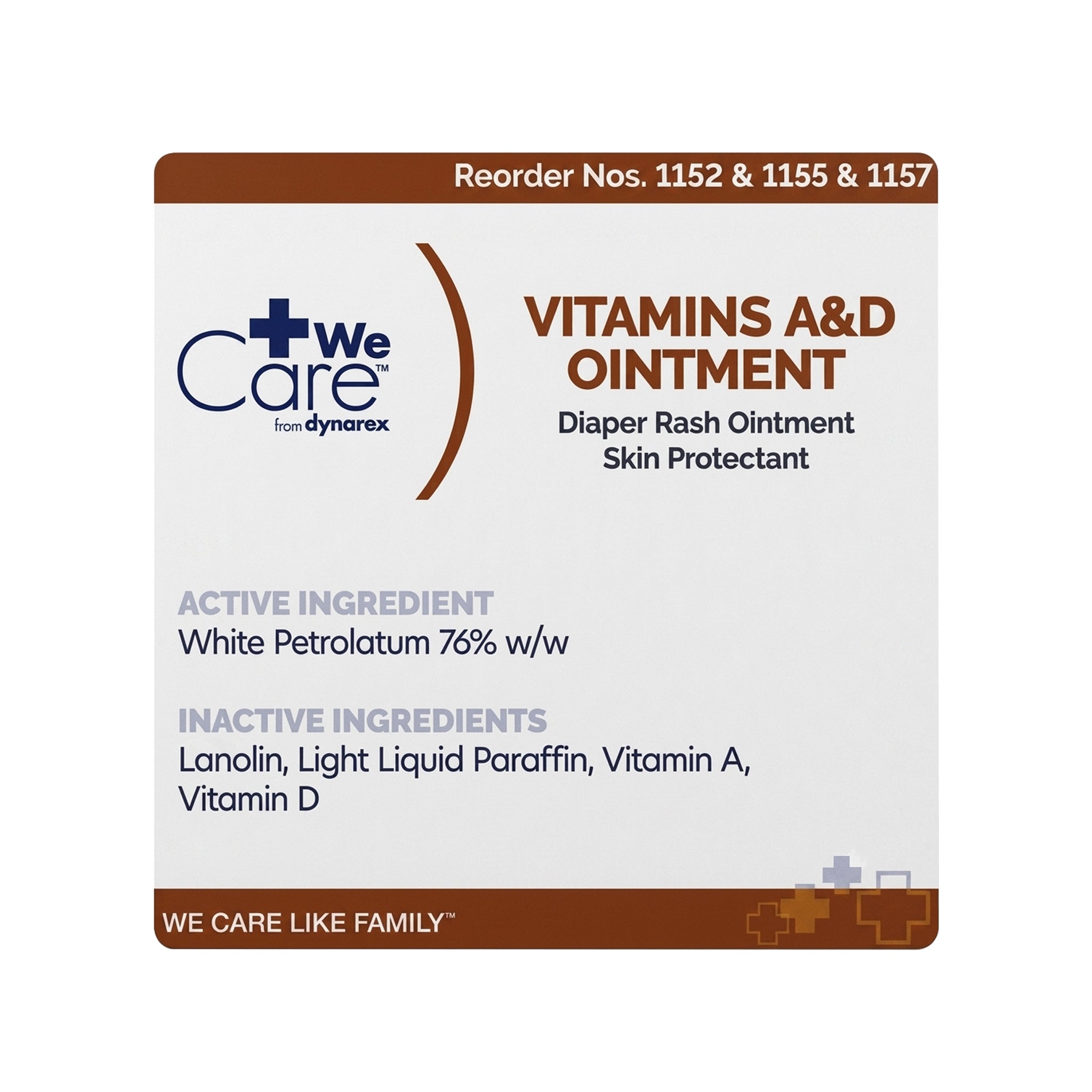 Dynarex Vitamins A D Ointment 4 Ounce Moisturizer for Dry Skin