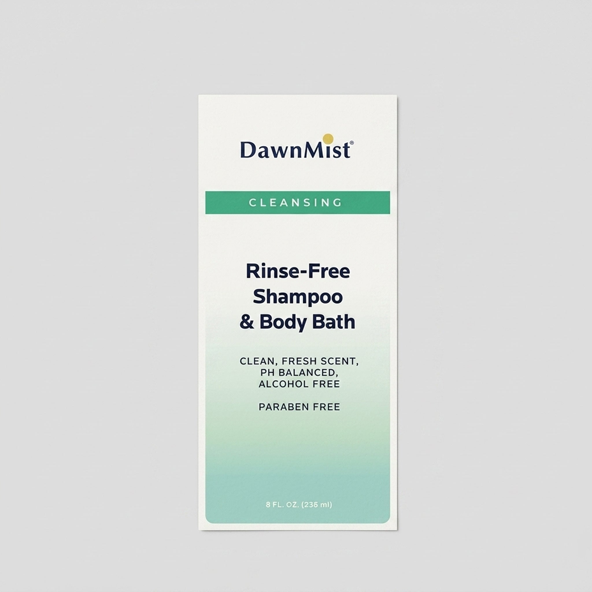 Dawn Mist No-Rinse Shampoo and Body Wash, Scented, 8 oz. Squeeze Bottle